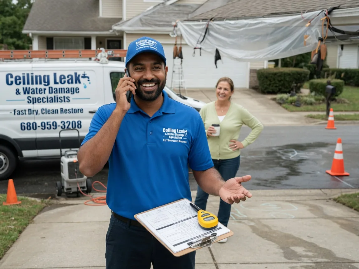 Ceiling Leak Cleanup Merriam, KS FAQs